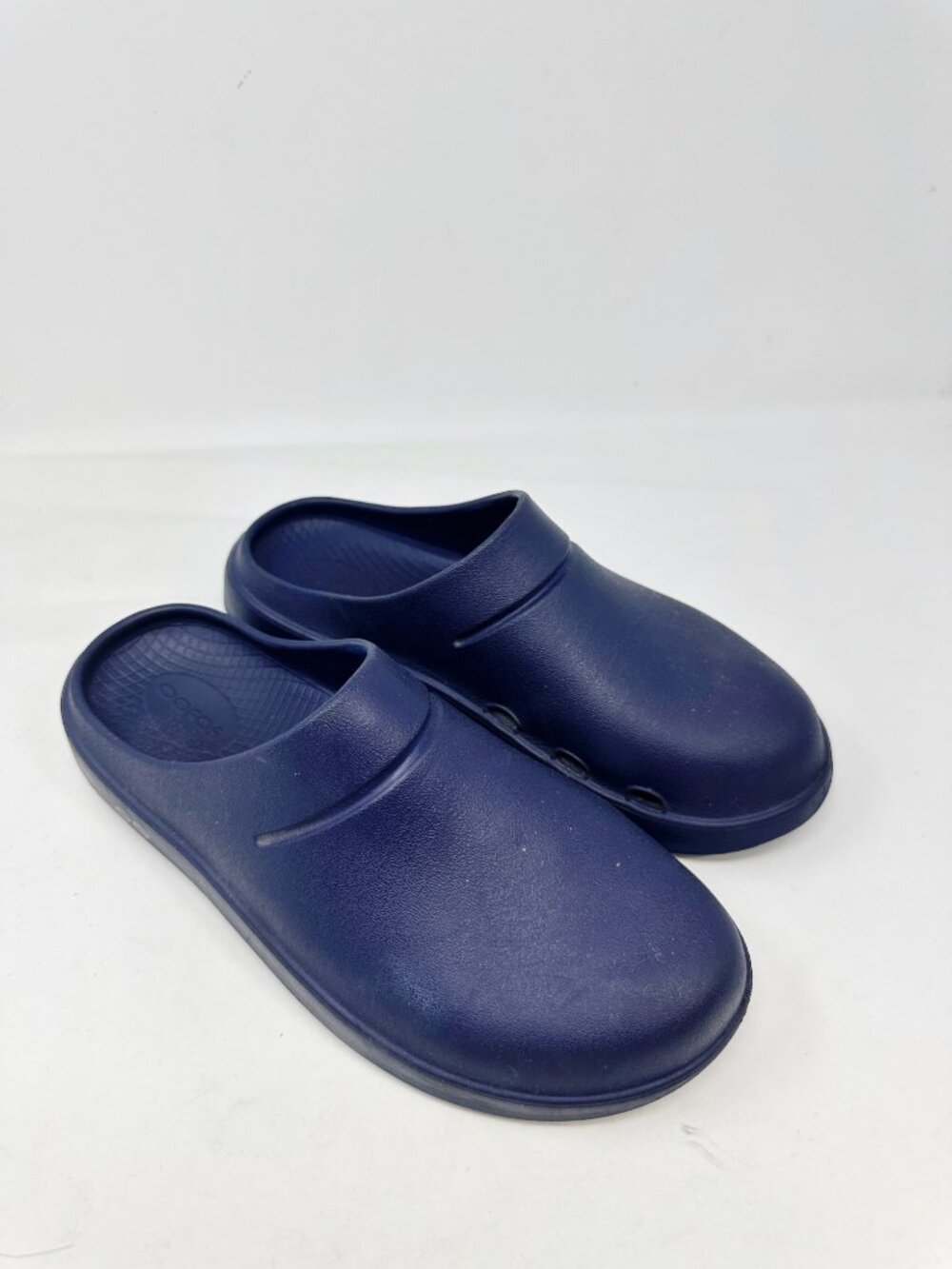 OOFOS OOcloog Recovery Clogs Navy Blue Women's Size 9 EU 40 Comfort Shoes